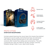 MT - XT120 Wired Over-Ear Headphones - Black