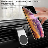 Air Vent Metal Magnetic Car Phone Holder-Blue