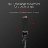 XT-09 360 Degree Tripod Selfie w/ Remote - Black