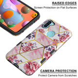 MB - Premium Protector Cover for Samsung Galaxy A11 - Rose Marble