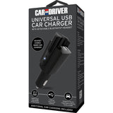 Car&Driver Car Charger w/ Detachable Bluetooth Headset - Black