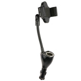 AA - Power GooseNeck Phone Mount w/2 USB Ports & DC Port