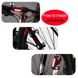 120 Lumens Rechargeable Bicycle Light - Red/Blue