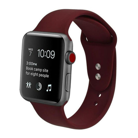 iWatch Silicone Band  - Burgundy (42/44MM) Size