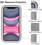 iPhone 12 Mini - Heavy Duty Rugged Case - Purple/Pink