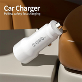 Dreamify 40W Dual USB-C Port Car Charger - White