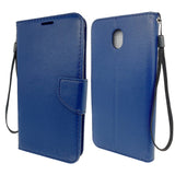 Aoko Wallet Case for Samsung J7 Star - Navy