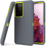 Samsung Galaxy S21 Ultra - Heavy Duty Rugged Case - Grey/Green