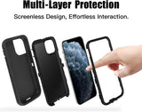 iPhone 11 Pro - Heavy Duty Rugged Case - Black/White