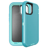 iPhone 12/12 Pro - Heavy Duty Rugged Case - Teal/Blue