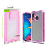 Samsung A50/A20 - Hybrid Protector Case (Transparent/Pink)