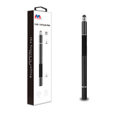 MB - 3 in 1 Stylus Pen w/ Disc Tip / Fiber Tip & Ballpoint Pen - Black