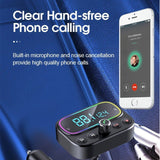 T67 Bluetooth Transmitter MP3 Car Charger w/ Dual Mic