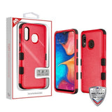 Samsung A20 - TUFF Hybrid Protector Case (Red)