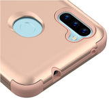 MB - Hybrid Protector Cover for Samsung Galaxy A11 - Rose Gold