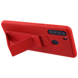 AR - Hybrid Cover w/Foldable Stand for Samsung Galaxy A21 - Red