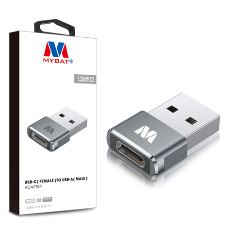 MB - USB-C Female to USB-A Male Adapter - Silver