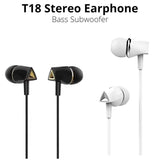 Foneng T18 Stereo Earphones (Bass Sub-Woofer) - White