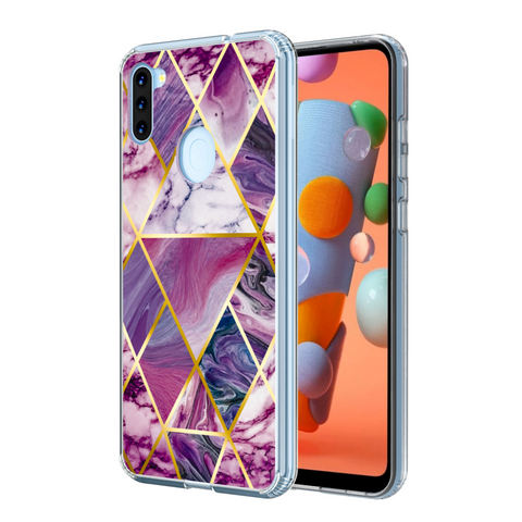 MB - Fusion Protector Cover for Samsung Galaxy A11 - Purple Marble