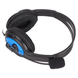 X4 Wired Gaming Headphones w/ Mic (3.5mm) - Black/Blue