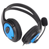 X4 Wired Gaming Headphones w/ Mic (3.5mm) - Black/Blue