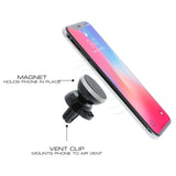 Universal Magnetic Air Vent Smartphone Mount-Gray
