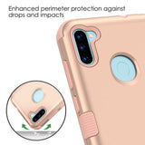 MB - Hybrid Protector Cover for Samsung Galaxy A11 - Rose Gold