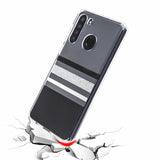 MB - Fusion Protector Cover for Samsung Galaxy A21 - Silver Stripes