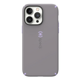 SP - CandyShell Pro Case for iPhone 14 Pro Max - Cloudy Grey/Spring Purple