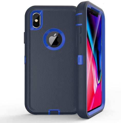 iPhone Xs Max - Heavy Duty Rugged Case - Navy