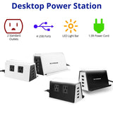 Xtreme Desktop Power Station w/ Night Light - Black