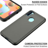 MB - Fuse Hybrid Cover for Samsung Galaxy A11 - Gray/Black