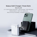 BS - 10000mAh 2 in 1 Quick Charger & Power Bank - Black