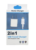 Micro Usb Home Charger 2 in 1