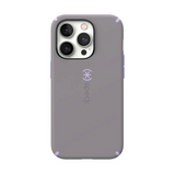 SP - CandyShell Pro Case for iPhone 14 Pro - Cloudy Grey/Spring Purple