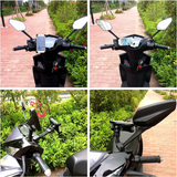 Universal Motorcycle Mirror Phone Mount - Black