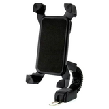 Universal Motorcycle Mirror Phone Mount - Black