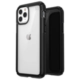 SP - Presidio V-Grip Case for iPhone 11 Pro Max - Clear/Black