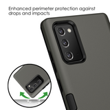 MB - Hybrid Protector Cover for Samsung Galaxy Note 20 (6.4'') - Gunmetal