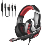 MB - J30 Gaming Headset w/ LED Light - Red