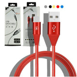 Type-C Cable Nylon Braided 2.4A (JKX-19) - Red