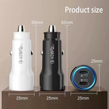 Dreamify 40W Dual USB-C Port Car Charger - White