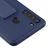 AR - Hybrid Cover w/Foldable Stand for Samsung Galaxy A21 - Navy