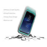 Samsung Galaxy S8 Plus - Heavy Duty Rugged Case - Blue/Teal