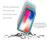 iPhone Xs Max - Heavy Duty Rugged Case - Grey/Green