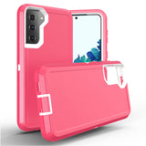 Samsung Galaxy S21 Plus - Heavy Duty Rugged Case - Pink/White
